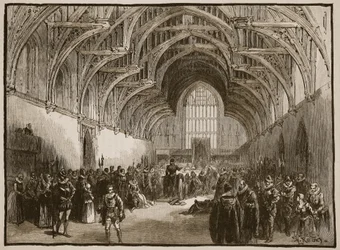 State Trial in Westminster Hall in the Time of Elizabeth, Illustration from Cassell