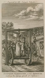 Stephen Gardiner in His Shroud Making His Dying Speech at Tyburn