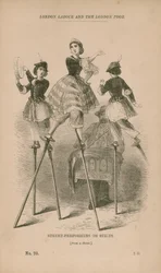 Street Performers on Stilts