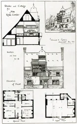 Studio and Cottage for Miss Rosa Corder, from The British Architect, 3rd October 1879