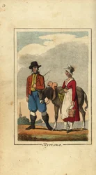 Styrian Peasants with Donkey