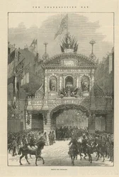 Temple Bar Decorated on Thanksgiving Day