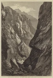 The Abyssinian Expedition, the Middle Sooroo Defile in the Senafe Pass