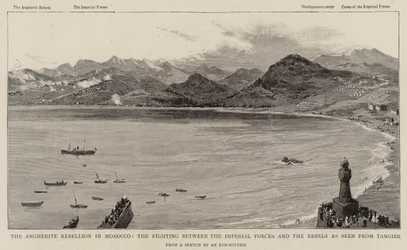 The Angherite Rebellion in Morocco, the Fighting Between the Imperial Forces and the Rebels as Seen from Tangier