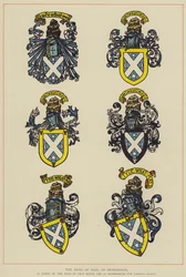 The Arms of Haig of Bemersyde, as Borne by the Head of that House, and as Differenced for Various Cadets