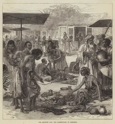 The Ashantee War, the Market-Place at Coomassie