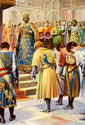 The Barons asking Henry III to Summon a Parliament