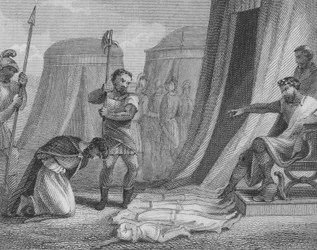 The Byzantine Emperor Maurice About to Be Executed by the Usurper Phocas, Having Seen His Five Children Killed in Front of Him, 602