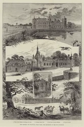 The Chateau de Chantilly, near Paris, the Residence of the Duc d
