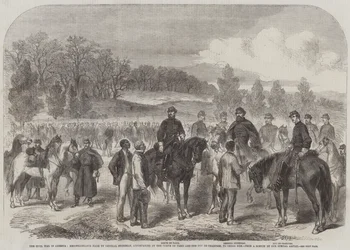 The Civil War in America, Reconnaissance made by General Stoneman, accompanied by the Comte de Paris and the Duc de Chartres, to Cedar Run
