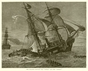The Collision between the Oneida and the Bombay
