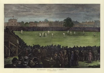 The Cricket Match, Australia vs England, at Kennington Oval