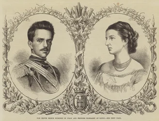 The Crown Prince Humbert of Italy and Princess Margaret of Savoy