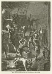 The Destruction of Tea in Boston Harbor