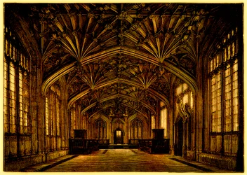 The Divinity School, Oxford: built between 1445 and 1454, illustration from A Students History of England by Samuel R. Gardiner, published 1902