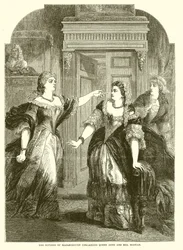 The Duchess of Marlborough upbraiding Queen Anne and Mrs. Masham