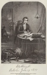 The Duke of Wellington writing the Despatch after Waterloo