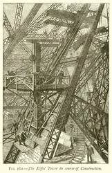 The Eiffel Tower in Course of Construction