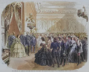 The Emperor of Russia at the Ball Given by the Count and Countess de Morny at St Petersburg (engraving)