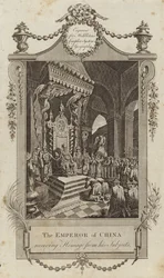 The Emperor of China receiving homage from his subjects