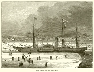 The First Cunard Steamer