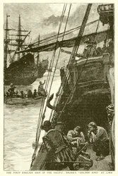The First English Ship in the Pacific: Drakes Golden Hind at Lima