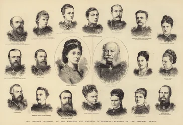 The "Golden Wedding" of the Emperor and Empress of Germany, Members of the Imperial Family