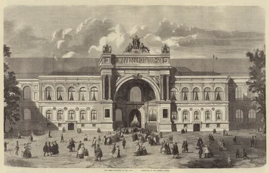 The Grand Entrance to the Paris Exhibition, in the Champs Elysees