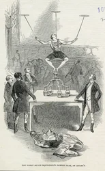 The Great Dutch Equilibrists Bottle Feat at Astleys, from the Illustrated London News, 1846