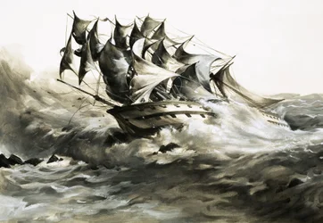 The Grosvenor was laden with a rich cargo when it ran aground off the coast of South Africa