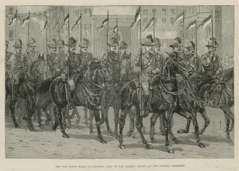 The Imperial Institute: The New South Wales Volunteers, Part of the Queens Escort at the Opening Ceremony