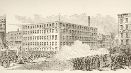 The Incident in Second Avenue during the New York Draft Riots in July 1863