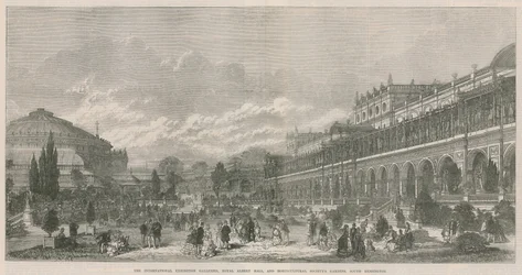 The International Exhibition Galleries, Royal Albert Hall, and Horticultural Society
