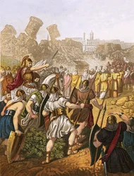 The Israelites Encompassing the Walls of Jericho