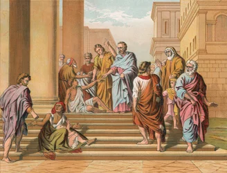 The Lame Man healed by Peter and John