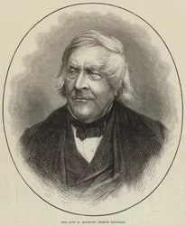 The Late M Michelet, French Historian (engraving)