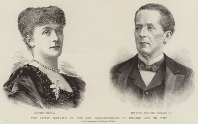 The Latest Portraits of the New Lord-Lieutenant of Ireland and his Wife