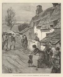 The Llanerch Colliery Explosion, at Abersychan, Monmouthshire, bringing Home the Dead