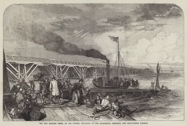 The New Holland Ferry, on the Humber, belonging to the Manchester, Sheffield, and Lincolnshire Railway