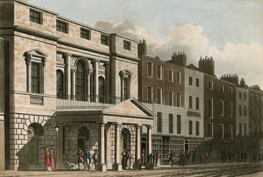 The Palladian Facade and Entrance Portico of the Pantheon in 1814