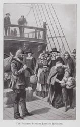 The Pilgrim Fathers Leaving England