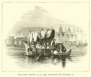 The Poet Gower received by Richard II
