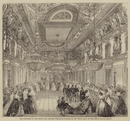 The Polonaise by the Prince and Princess Frederick-William in the White Hall of the Royal Palace, Berlin