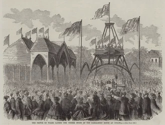 The Prince of Wales Laying the Cornerstone of the Parliament House at Ottawa