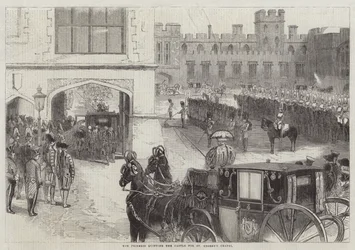 The Princess quitting the Castle for St George