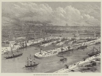 The Proposed Manchester Ship Canal, Intended Docks at Manchester
