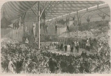 The Queen Laying the Foundation Stone of the New St Thomas