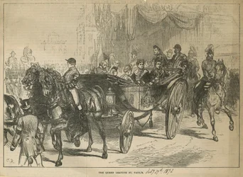 The Queen Leaving St Paul