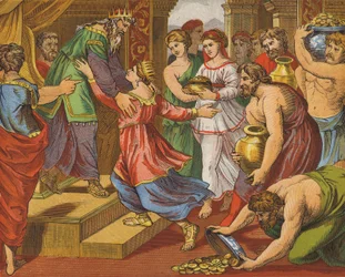 The Queen of Sheba Bringing Gifts to Solomon
