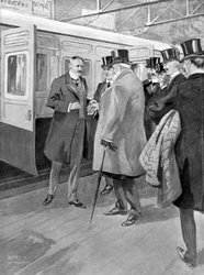 The Reception of Lord Milner, illustration from The King, June 1st 1901